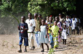 Palmpasen voor de kinderen - Foto: Friedrich Stark