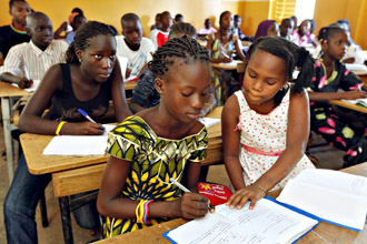 In de klas - foto: Friedrich Stark