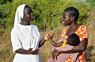 De zuster in gesprek - Foto: Friedrich Stark
